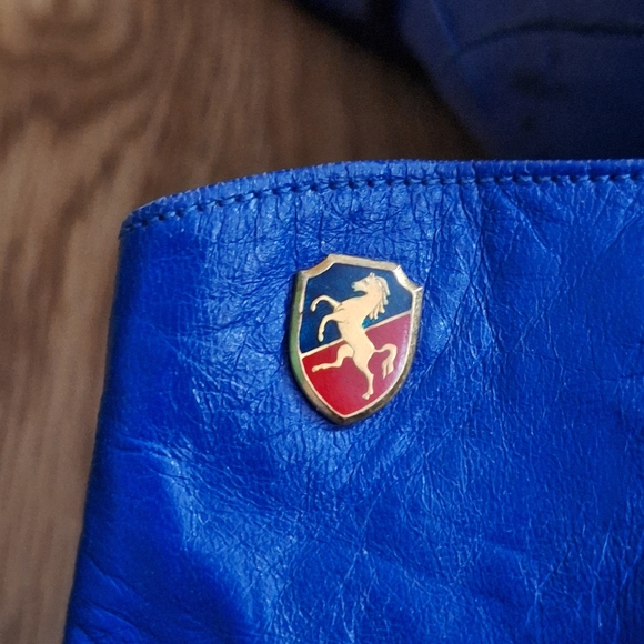 Vintage Leather men's boots Blue Size 8 - Picture 6 of 10